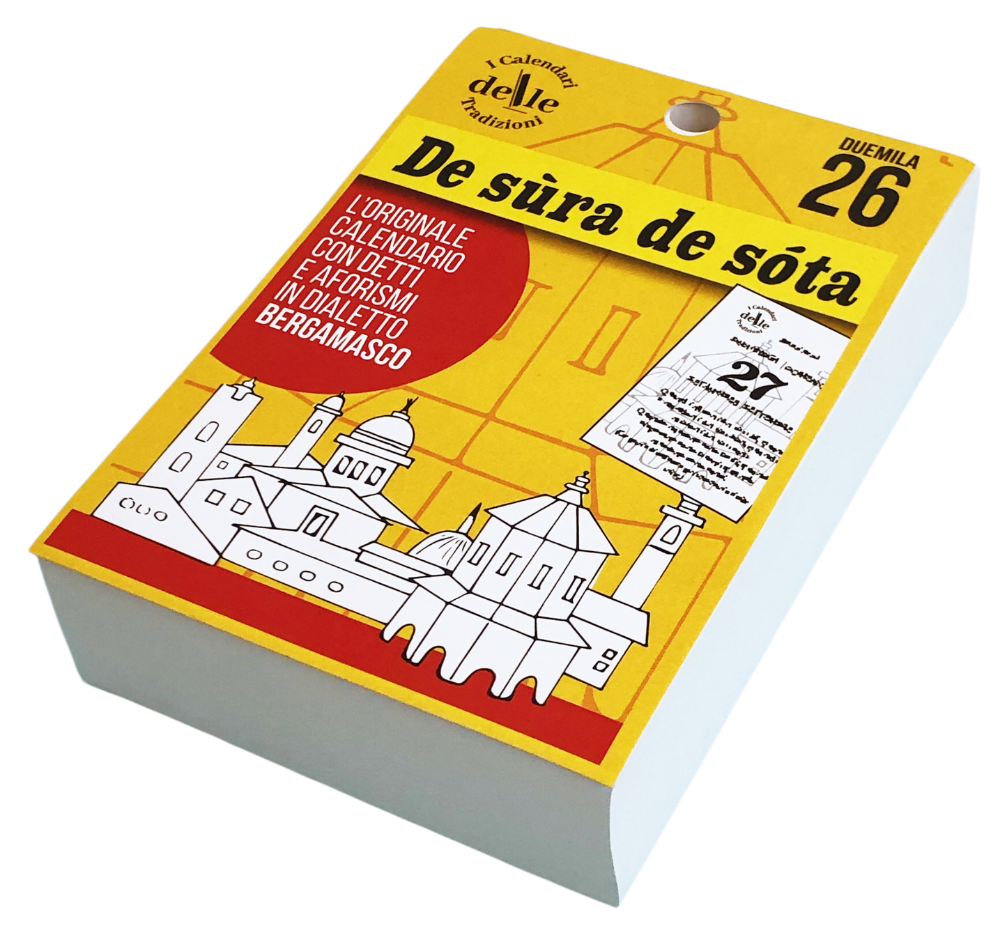 Calendario De sùra e de sóta 2026 - Proverbi Bergamaschi