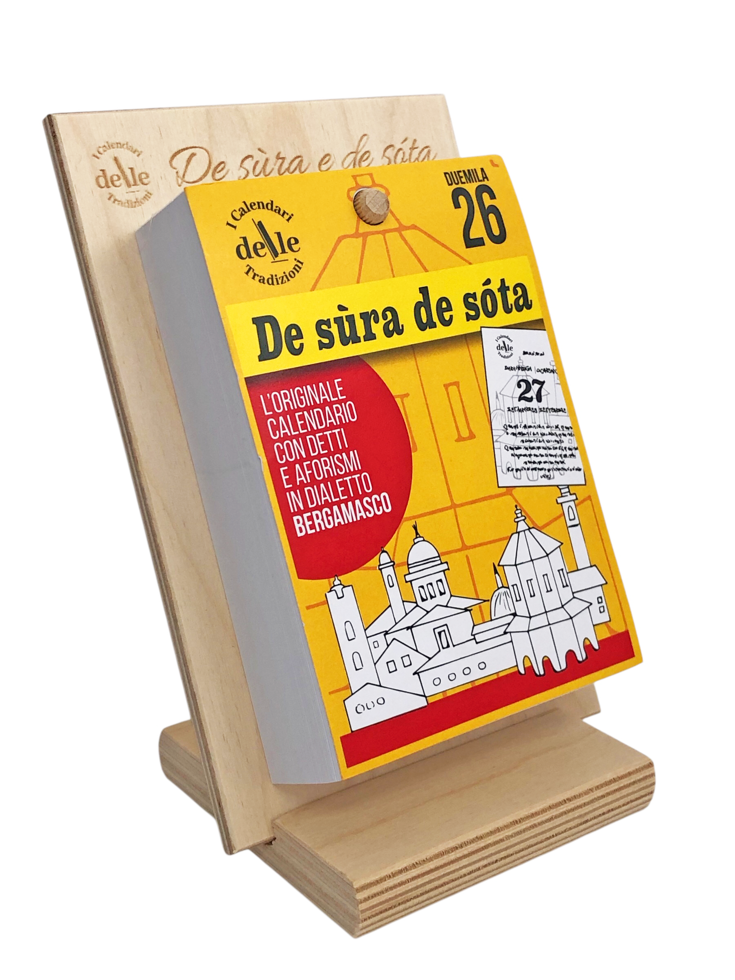 Calendario De sùra e de sóta 2026 - Proverbi Bergamaschi
