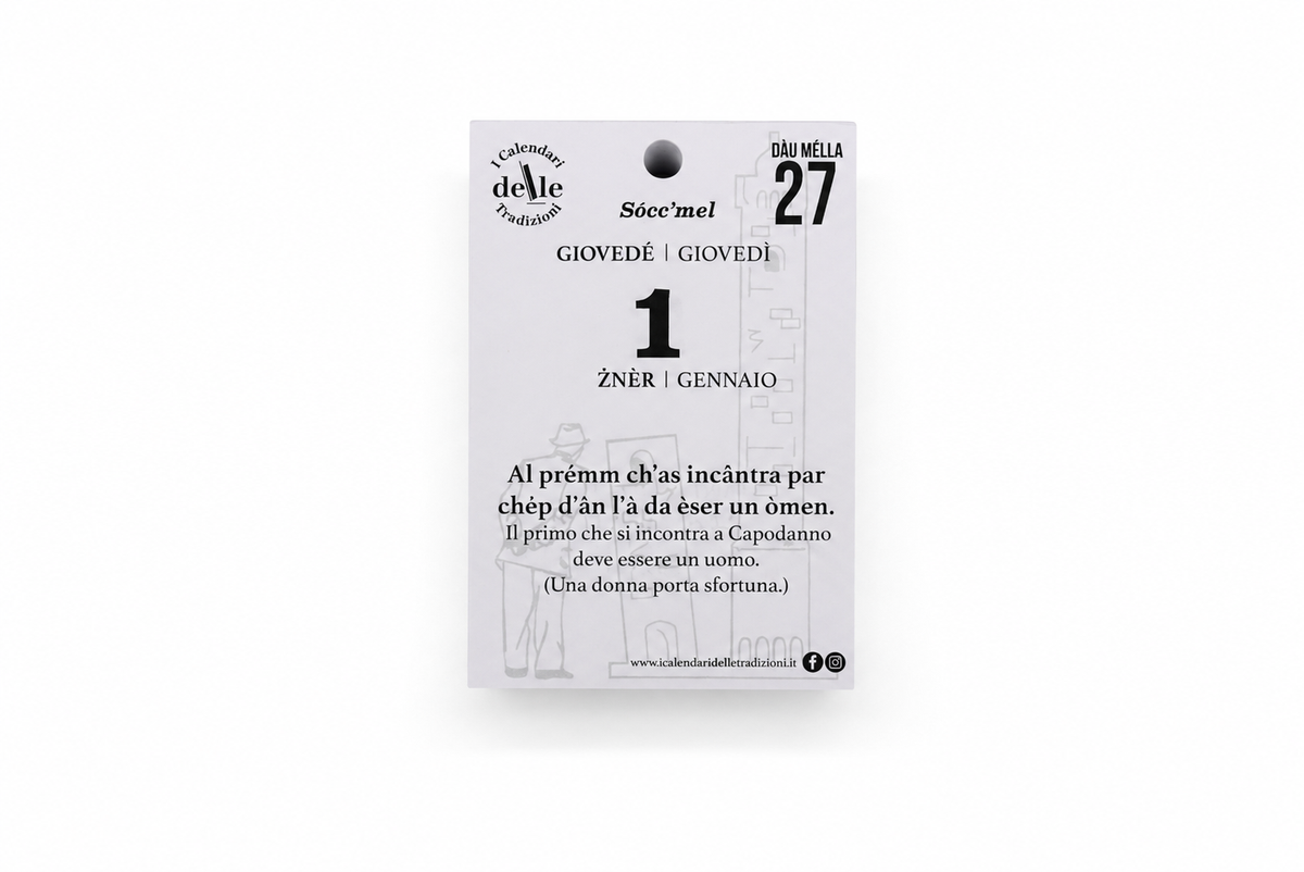 Blocco di Ricambio Calendario “Sócc’mel 2027” - Solo Fogli