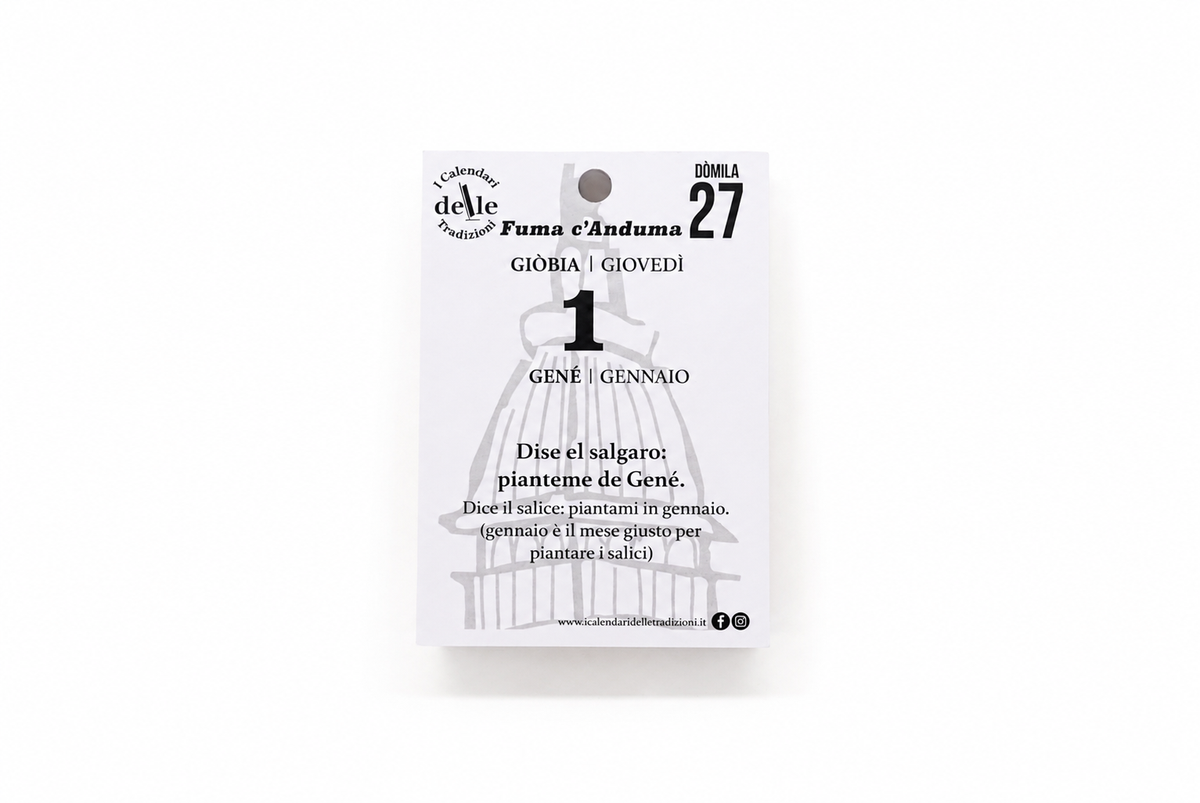 Blocco di Ricambio Calendario “F’uma C’Anduma 2027” - Solo Fogli