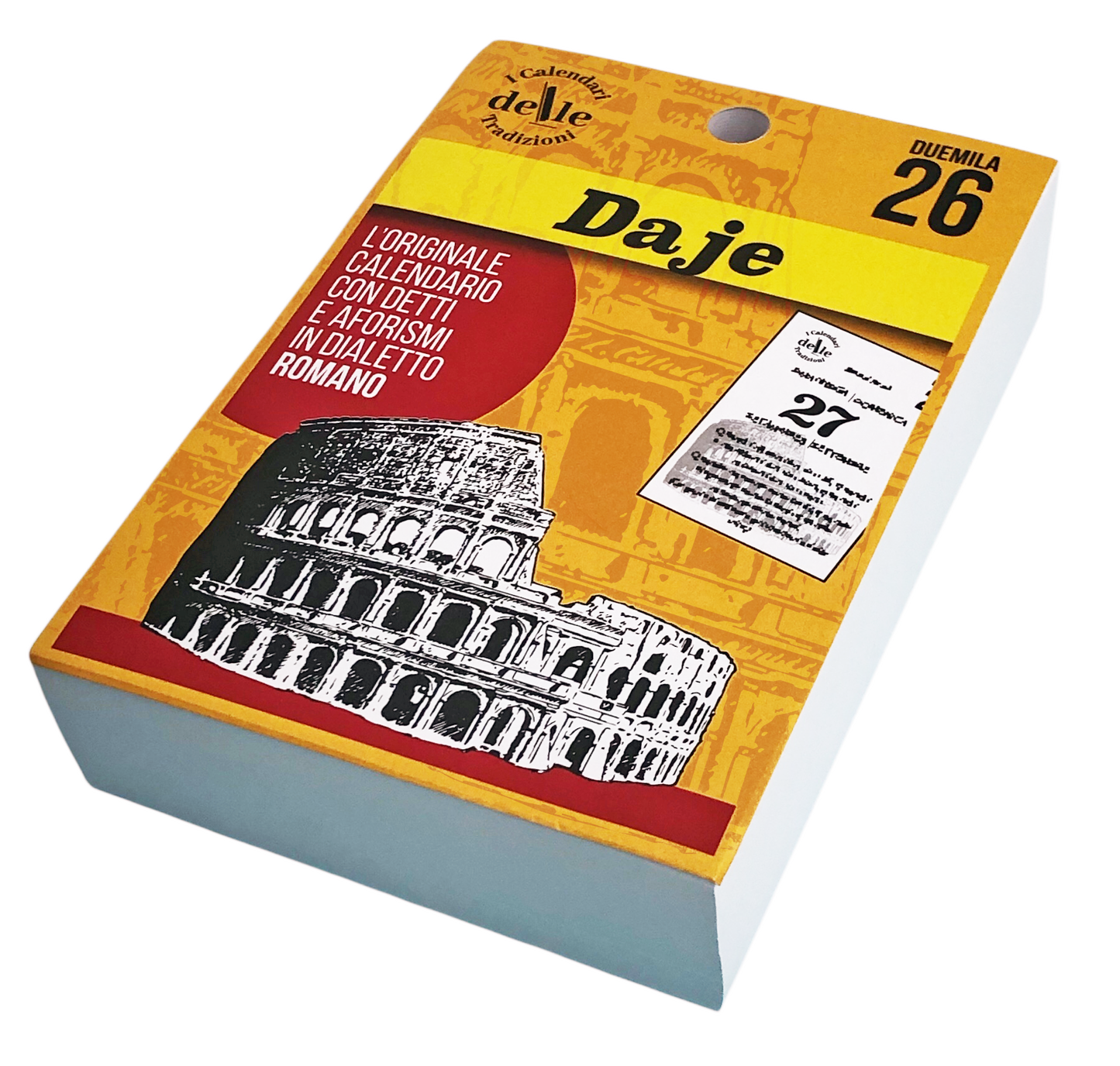 Calendario Daje 2026 - Proverbi Romani e Cultura