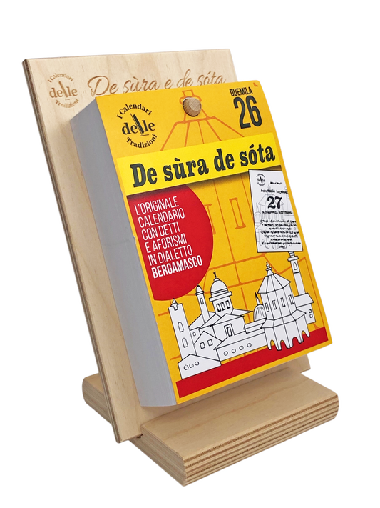 Calendario De sùra e de sóta 2026 - Proverbi Bergamaschi