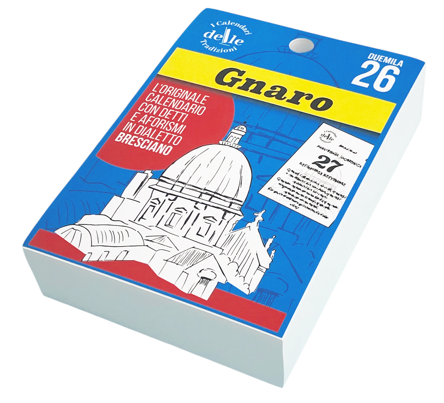 Calendario Gnaro 2026 - Proverbi Bresciani e Tradizioni