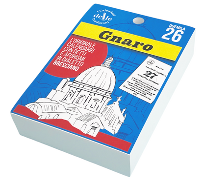 Calendario Gnaro 2026 - Proverbi Bresciani e Tradizioni