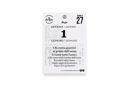 Blocco di Ricambio Calendario “Daje 2027” - Solo Fogli