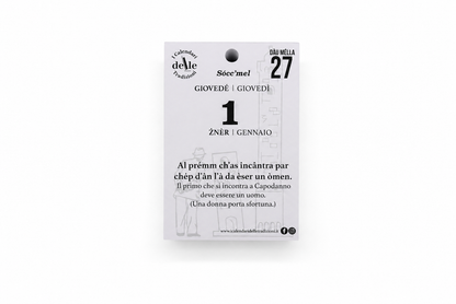 Blocco di Ricambio Calendario “Sócc’mel 2027” - Solo Fogli