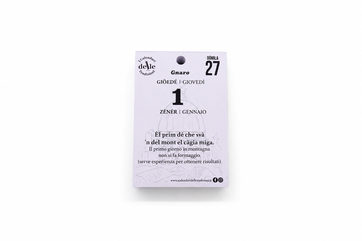 Blocco di Ricambio Calendario “Gnaro 2027” - Solo Fogli