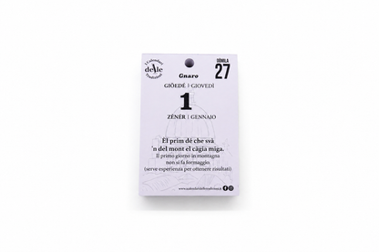 Blocco di Ricambio Calendario “Gnaro 2027” - Solo Fogli