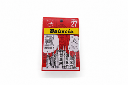 Blocco di Ricambio Calendario “Baùscia 2027” - Solo Fogli