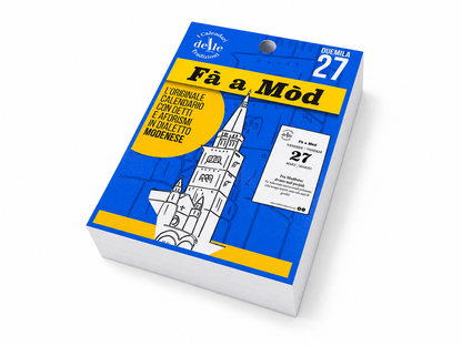 Blocco di Ricambio Calendario “Fà a Mòd 2027” - Solo Fogli
