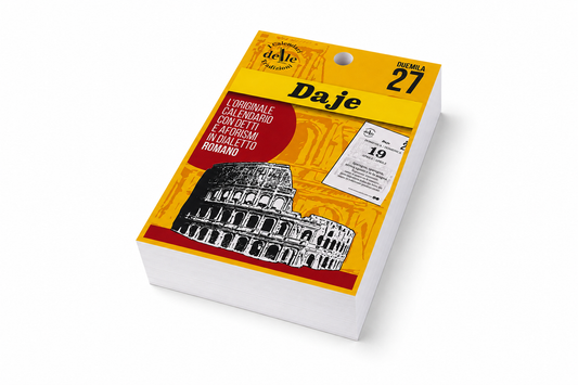 Blocco di Ricambio Calendario “Daje 2027” - Solo Fogli