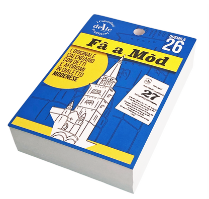 Calendario Fà a Mòd 2026 - Proverbi e Cultura Modenese